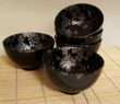 Black Cherry Blossom 5pc Rice Bowl Set