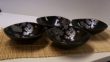 Black Cherry Blossom 5pc Bowl Set