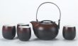 5pc Tea Set (Matt Brown & Black)